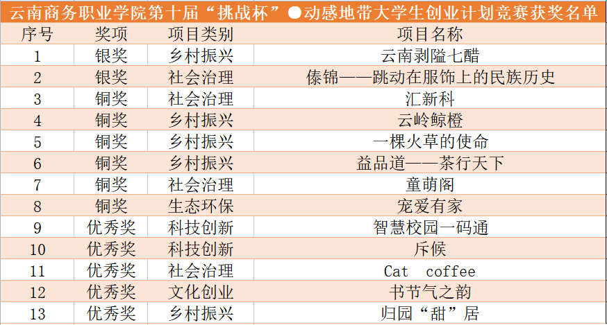 【喜报】2银7铜4优秀！best365官方网站在云南省第十届“挑战杯”·动感地带大学生创业计划竞赛中获佳绩